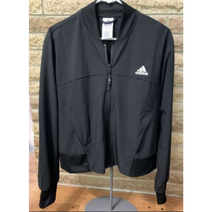 Adidas Lightweight Track Jacket With Pockets Black (SIZE S)